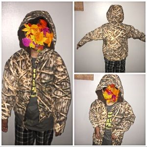 Camo insulated camping jacket winter 🧥